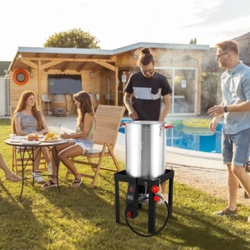 Feasto Turkey Fryer 30 Qt with Fish Fryer Kit 50,000 BTU