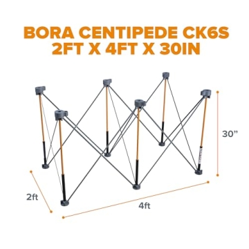 BORA Centipede CK6S Work Stand 30 inch Portable with Accessories