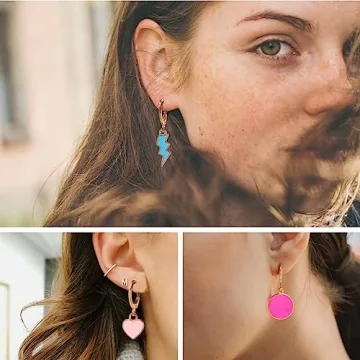 Yowivon Preppy Jewelry Set Colorful Trendy Accessories