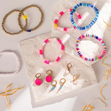 Yowivon Preppy Jewelry Set Colorful Trendy Accessories