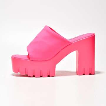 Cape Robbin Echoya Womens Round Toe Platform Sandals Women - Comfortable Women's Sandals with Block ...