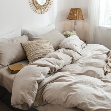 MooMee Duvet Cover Set in Soft Breathable Cotton