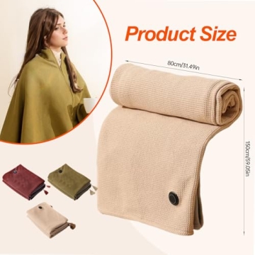 Warmth and Style with PolishWiz Heated Shawl Wrap