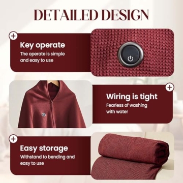 Warmth and Style with PolishWiz Heated Shawl Wrap