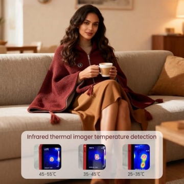 Warmth and Style with PolishWiz Heated Shawl Wrap