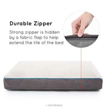 BRINDLE Orthopedic Shredded Memory Foam Pet Bed