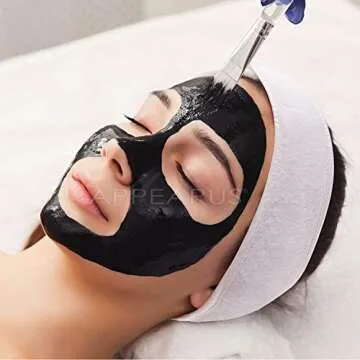 APPEARUS Spa Facial Headband Head Wrap Terry Cloth Headbands Stretch Towel with Closure for Bath, Makeup and Sport (4 Count/White)