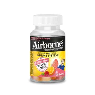 Airborne 750mg Vitamin C Gummies For Adults, Immune Support Supplement with Powerful Antioxidants Vi...