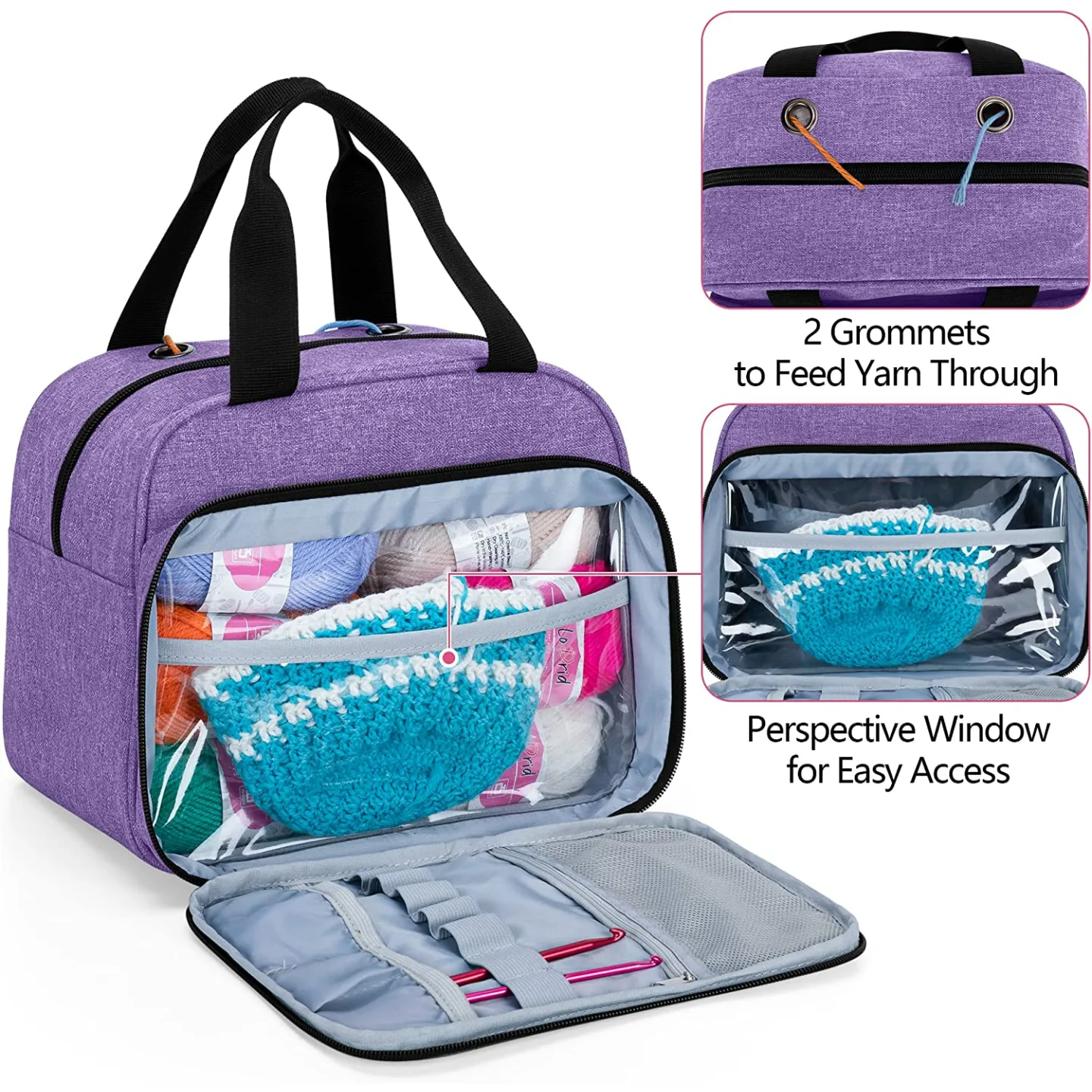 LoDrid Crochet Starter Kit with Yarn & E-Books