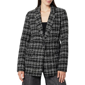 Stylish Black Boucle Blazer for Women