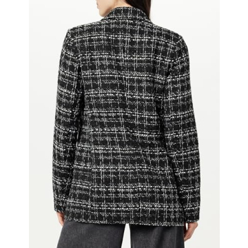 Stylish Black Boucle Blazer for Women