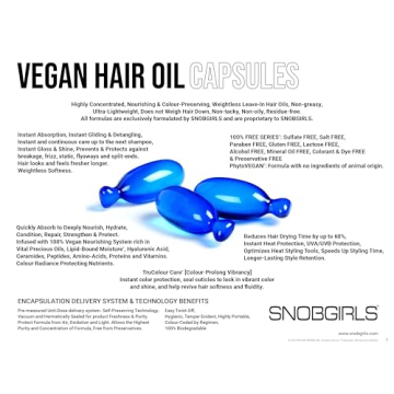HYDRAMEND Vegan Hair Oil Capsules for Intense Hydration