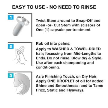 HYDRAMEND Vegan Hair Oil Capsules for Intense Hydration