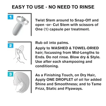 HYDRAMEND Vegan Hair Oil Capsules for Intense Hydration