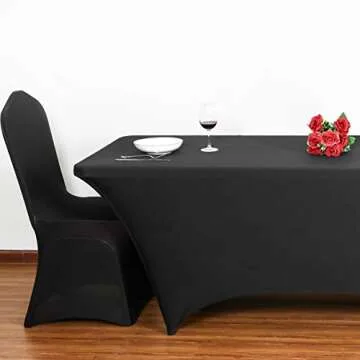 Elegant Obstal Spandex Table Cover for Events and Parties
