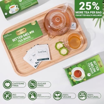 LeafLea Bitter Melon Tea 40 Bags for Wellness Support