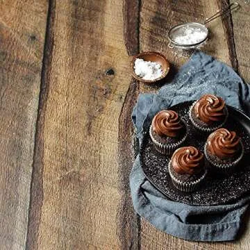 Dark Brown Wood Photography Backdrop 2ft x 3ft for Stunning Shots