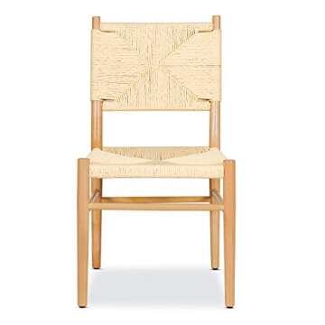 POLY & BARK Corden, Set of 2, Natural Armless Dining Chair