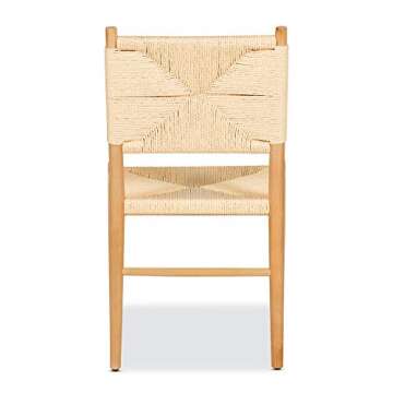 POLY & BARK Corden, Set of 2, Natural Armless Dining Chair