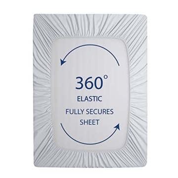 Cathay Home Twin Fitted Sheet - Ultra Soft & Deep Pocket