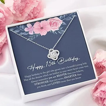 Personalized Forever Love Necklace for 15th Birthdays