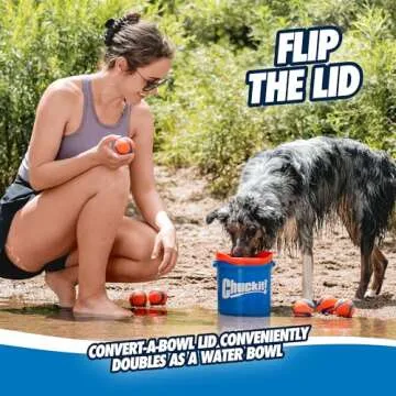 Chuckit! Ultra Balls with Cleaning Bucket - Perfect for Dogs