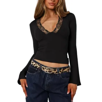Trendy Lace Crop Top for Fall Fashion