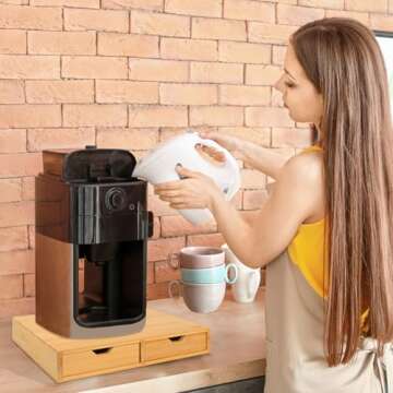 HTB K Cup Holder Compatible with K Cups,Coffee Pod Holder Holds Up 30 Cups,K Cup Organizer Storage D...