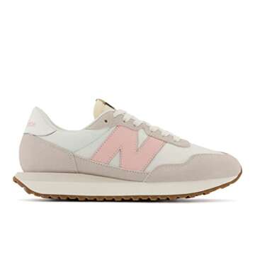 New Balance Women's 237 V1 Classic Sneaker, Sea Salt/Pink Haze, 8