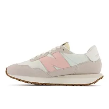 New Balance Women's 237 V1 Classic Sneaker, Sea Salt/Pink Haze, 8