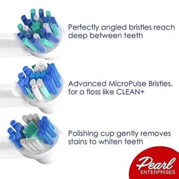 Toothbrush Heads for Oral B, 12 Pack Professional Electric Toothbrush Replacement Heads Medium Dupont Bristles Replacement Toothbrush Heads Assorted Floss Cross & Whitening Styles Brush Heads Refills