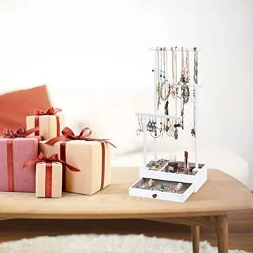 Love-KANKEI Adjustable Necklace Holder Jewelry Organizer