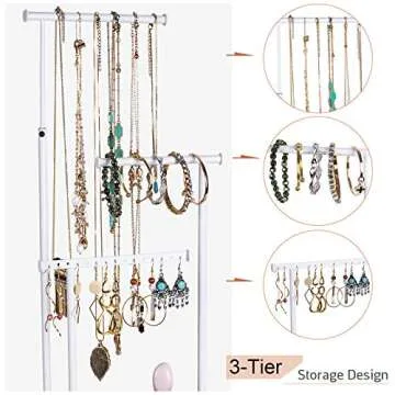 Love-KANKEI Adjustable Necklace Holder Jewelry Organizer