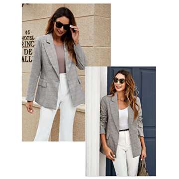 luvamia Women's Casual Linen Blazer for Stylish Office Wear