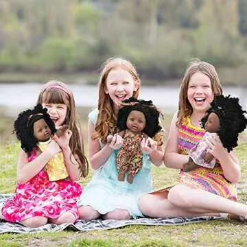 Nice2you Black Baby Doll - Realistic 12in Doll for Kids