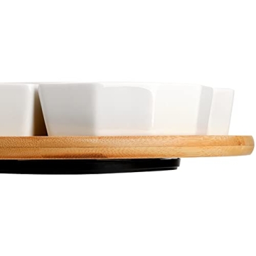 SOUJOY 11'' Lazy Susan Serving Tray - 360° Rotatable Design