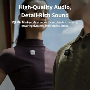 DJI Mic Mini Transmitter (Infinity Black), Ultralight, Detail-Rich Audio, DJI OsmoAudio, Noise Cancelling, Wireless Microphone for Camera/iPhone/Android, Vlog, Streaming