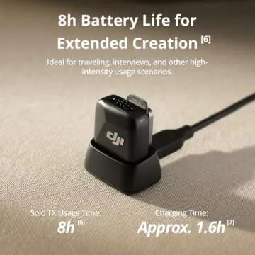 DJI Mic Mini Transmitter (Infinity Black), Ultralight, Detail-Rich Audio, DJI OsmoAudio, Noise Cancelling, Wireless Microphone for Camera/iPhone/Android, Vlog, Streaming