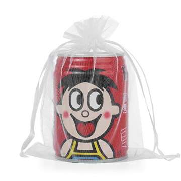 Wudygirl 100pcs 5X7 Inches White Organza Bags Christmas Drawstring Pouches Party Wedding Favor Bags Goodie bags(White 5x7)