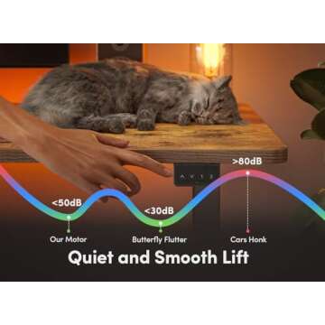 FEZIBO Electric Standing Desk, 48 x 24 Inches Height Adjustable Stand up Desk, Sit Stand Home Office Desk, Computer Desk, Rustic Brown