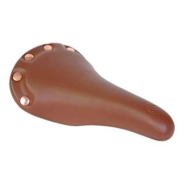 Origin8 Classic Lite Saddle with Brass Rivets and Gel Foam