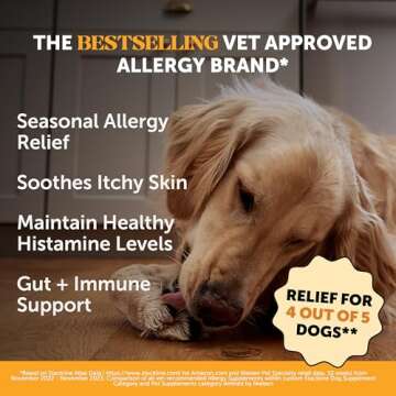 Pet Honesty Dog Allergy Itch Relief - Advanced Itch Supplement with Probiotics for Dogs - Immune Sup...
