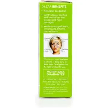 Xlear Nasal Spray, Natural Saline Nasal Spray with Xylitol, Nose Moisturizer for Kids and Adults, 0.75 fl oz (Pack of 1)