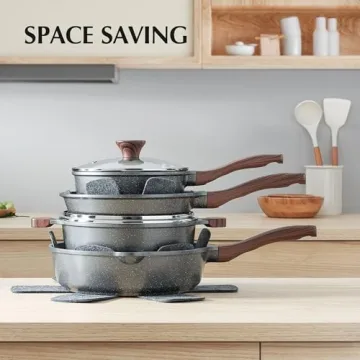 SENSARTE Nonstick Cookware Set 13-Piece with Granite