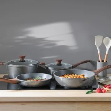SENSARTE Nonstick Cookware Set 13-Piece with Granite