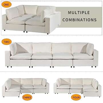 WILLIAMSPACE Modular Sectional Sofa for Living Room