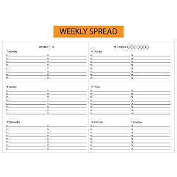 Planner 2019-2020 Academic Year Weekly & Monthly Planner (July 2019 - June 2020), Hardcover, Gold-Wire Binding, 9"x7" (Purse Size)