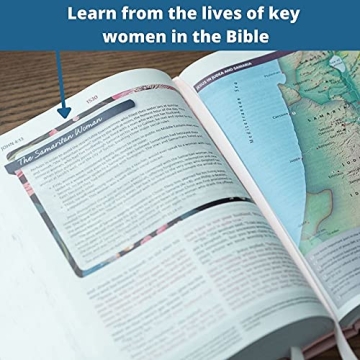 NIV Women's Study Bible Leathersoft Blue Full-Color Red Letter