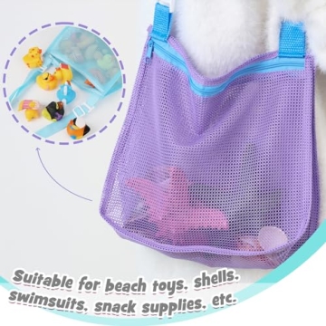 Seashell Collecting Bags Set for Beach Fun and Storage