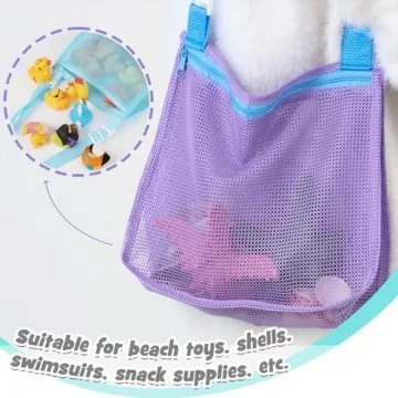 Seashell Collecting Bags Set for Beach Fun and Storage